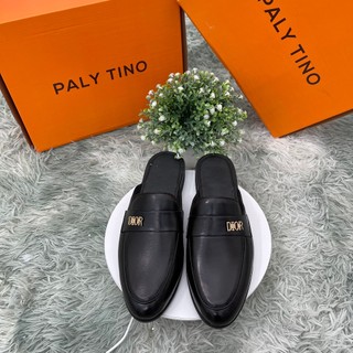 Giày sục nam da đế phíp cao cấp giày hở gót nam đế khâu thời trang thương hiệu paly tino mã g110