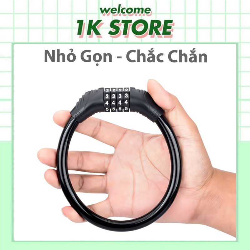 Khóa Xe Đạp Thể Thao Chống Trộm, Khóa Số Treo Yên Xe Đạp Chắc Chắn  Xoay Mã Khóa Tránh Mất Chìa Khóa