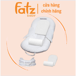 Bộ đệm gối chống trào ngược cho bé BEBOR LOVE , nôi ngủ chung giường chống trào ngược, Set Nôi Ngủ + Bộ Gối Gác Chân
