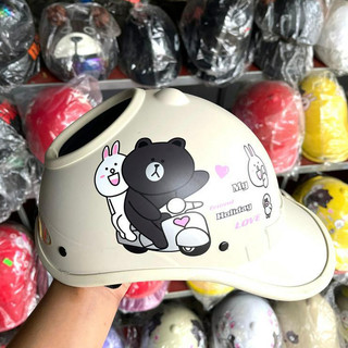 Mũ bảo hiểm Khoét Đỉnh buộc tóc nữ
