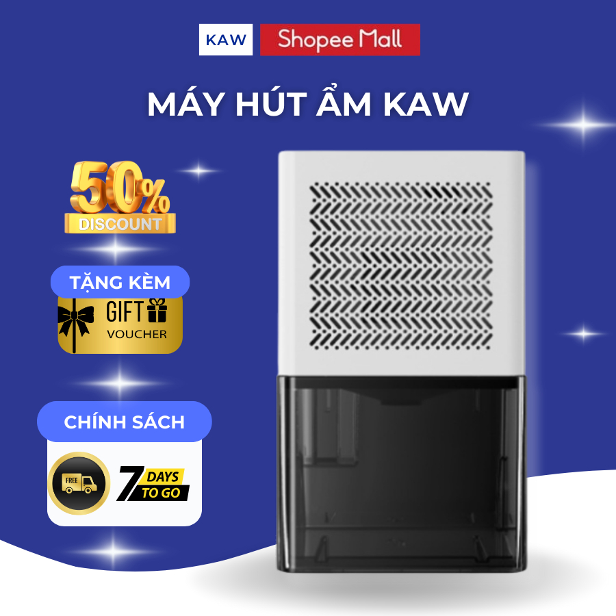 Máy Hút Ẩm Mini KAW, Lọc Không Khí, Hút Ẩm Tủ Đồ, Chống Ẩm, Chống Mốc