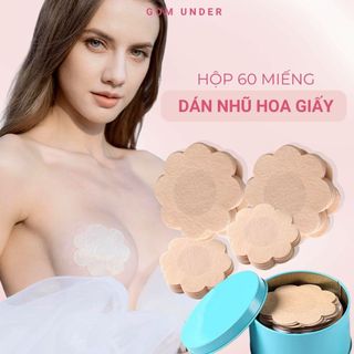 Miếng dán ngực (60 miếng) chất liệu giấy, dán ti giấy cao cấp, đi biển thoải mái, nhỏ gọn, tiện lợi GOM UNDER - SA-307