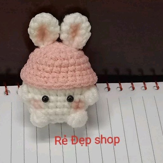 Móc khóa Bé Nấm Bằng Len Handmade