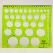 Thước vẽ kỹ thuật, Thước tròn, Circle Template Ruler