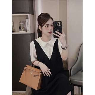 YT34 Váy Sơ Mi Phối Cổ Sen