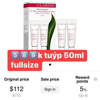 Kem chống nắng c.larins uv plus 5p rose spf50/pa+++