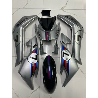 Full bộ nhựa bạc dán sẵn Tem số 7 candy cho xe điện xmen ( có mix màu)