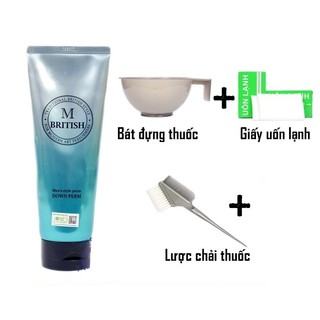 Ép side chuyên nghiệp cho nam british m men's style down perm cream 200g korea m-british