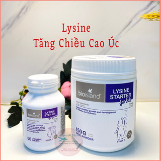 [Đủ bill+ Tem Chemist] Lysine Bột ,lysine viên Tăng Cân Tăng Chiều Cao Cho Bé Bioisland Úc