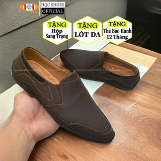 Giày da nam cao cấp da bò thật đế khâu chắc chắn bảo hành 12 tháng HQ383