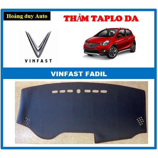 Thảm Taplo xe Vinfast Fadil đời xe 2019-2022. Chất liệu Da carbon cao cấp