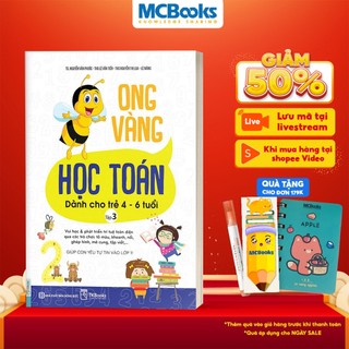 Sách - ong vàng học toán dành cho trẻ 4-6 tuổi tập 3