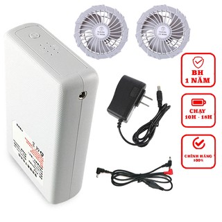 [Pin Xịn 30.000mAh] Phụ Kiện Áo Điều Hoà Nhât Bản, Pin Chạy 8-17h, Sạc đầy 5h, BH 1 năm, Chính Hãng