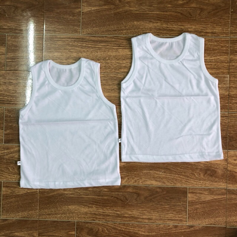 combo 5 Áo thun ba lỗ trắng trơn cho bé