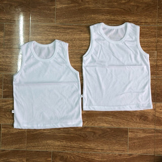 combo 5 Áo thun ba lỗ trắng trơn cho bé