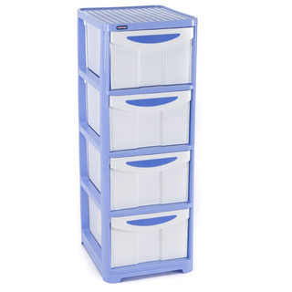 Tủ nhựa duy tân lớn 4 ngăn - Kích thước: Cao 104cm- rộng 38cm-sâu 45,5cm