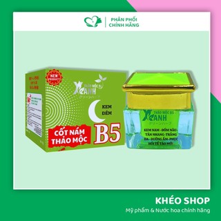 Kem dưỡng ban đêm thảo mộc xanh b5 cốt nám thảo mộc giúp da căng mướt - 19g