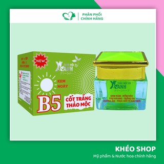 Kem dưỡng ban ngày thảo mộc xanh b5 cốt trắng thảo mộc giúp da căng mướt - 19g