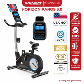 Xe Đạp trong Nhà Mỹ chính hãng Johnson Fitness - Horizon Paros 3.0 màn hình lớn kháng lực điện tử kết nối app