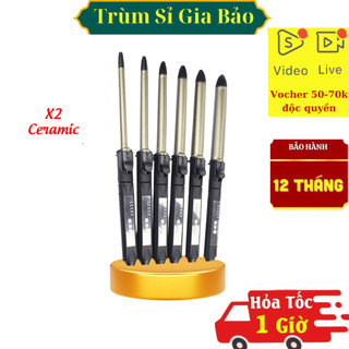 Máy uốn tóc xoăn sóng tự động phong cách Hàn Quốc , máy làm tóc nhiều size tuỳ chỉnh nhiệt độ
