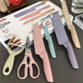 Bộ dao kéo 6 món lúa mạch được chọn mẫu sịn sò siêu sắc bén