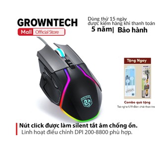 Chuột gaming có dây deiog g7 mouse led rgb 16 triệu màu dpi 6400 thiết kế công thái học
