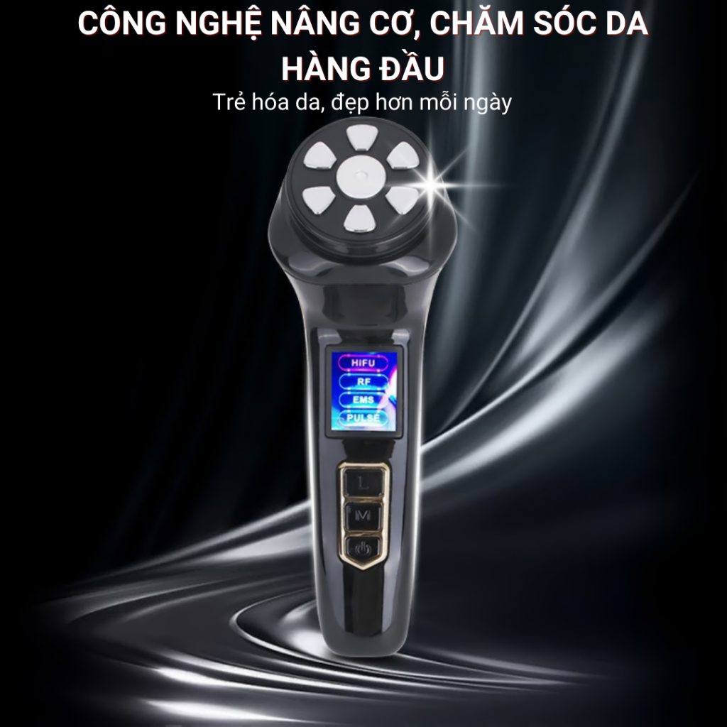 Máy Nâng Cơ Mặt HIFU 3.0, Nâng Cơ,Trẻ Hóa Da, Xóa Nhăn, Làm Sáng Da bằng Công Nghệ Siêu Âm HIFU, RF,