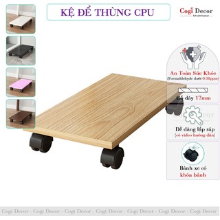  Kệ Để CPU Máy Tính Để Bàn Làm Việc Có Bánh Xe Khóa Bánh An Toàn KT-127 