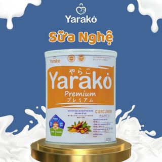 Sữa nghệ yarako premium curcumin bổ sung dinh dưỡng người đau dạ dầy hộp 400g