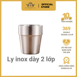 Ly inox 304 dày 2 lớp 300 ml giữ nhiệt tốt sus304 ly inox dã ngoại