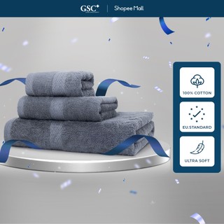 Combo khăn tắm và khăn mặt Lotus cotton mềm min