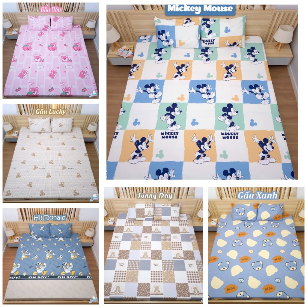 GA CHỐNG THẤM GOODMAMA 100% COTTON. ( K Kèm vỏ gối)