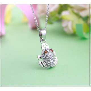Dây chuyền nữ titan mặt cóc dễ thương - Hàng titan vàng 18k sáng bóng đẹp - Cam kết 1 đổi 1 nếu đen và gỉ sét