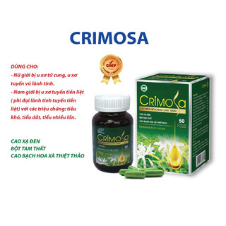Viên Uống Trinh Nữ Hoàng Cung Crimosa – Ngăn Ngừa U Xơ Tử Cung, Buồng Trứng - Phì Đại Tuyến Tiền Liệt - Lọ 50 Viên