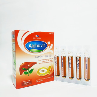Alphavit Mát Gan Giải Độc - Siro Mát Gan Tiêu Độc Trẻ Em - Dị Ứng, Mẩn Ngứa, Nổi Mề Đay, Nhiệt Miệng - Hộp 20 Ống