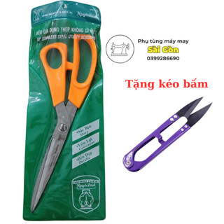 Kéo cắt vải nguyễn đình nhựa tặng kéo bấm