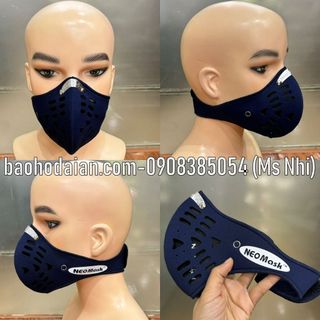 Khẩu trang than hoạt tính NeoMask màu xanh đậm