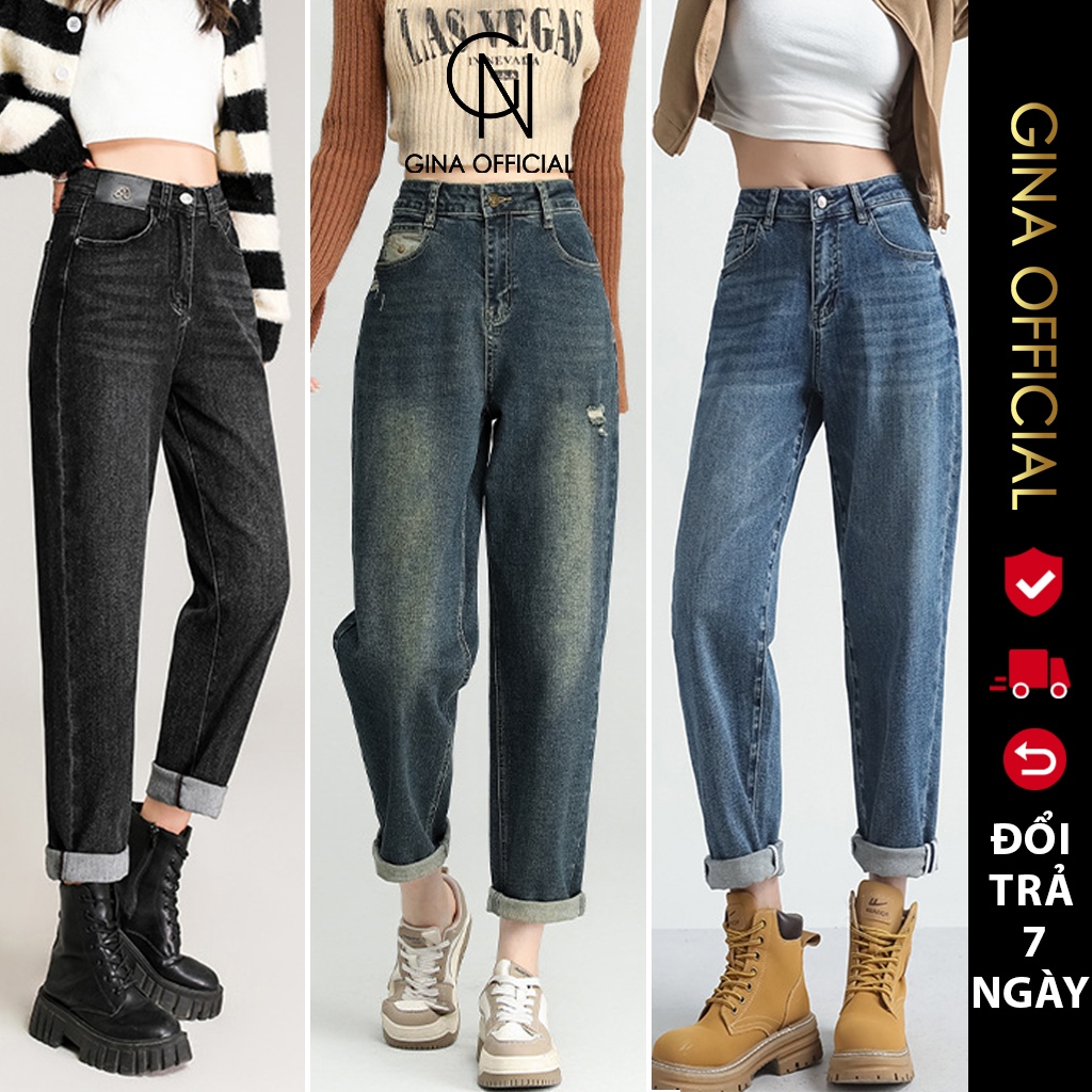 Quần Bò jean baggy nữ lưng cao Avocado quần bò nữ cạp cao phong cách trẻ trung năng động