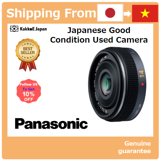 [Lense đã qua sử dụng tại Nhật Bản] Ống kính Pancake tiêu cự đơn của Panasonic dành cho Micro Four Thirds Lumix G 14mm/F2.5 ASPH. H-H014 [Japan Used Lense] Panasonic Single Focal Wide Pancake Lens for Micro Four Thirds Lumix G 14mm/F2.5 ASPH. H-H014
