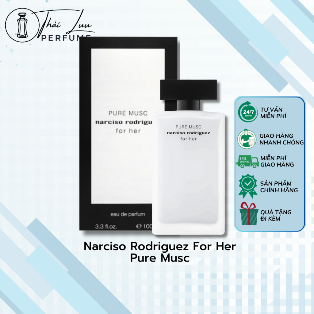 Nước Hoa Nữ Narciso Trắng Hương Phấn Narciso Rodriguez ᴘᴜʀᴇ ᴍᴜsᴄ Thanh Lịch