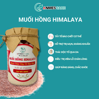 HỘP 800G Muối Hồng Himalaya  - Dạng Hạt Mịn - Tắm, Tẩy tế bào chết, Ngâm chân - ANMESCARE