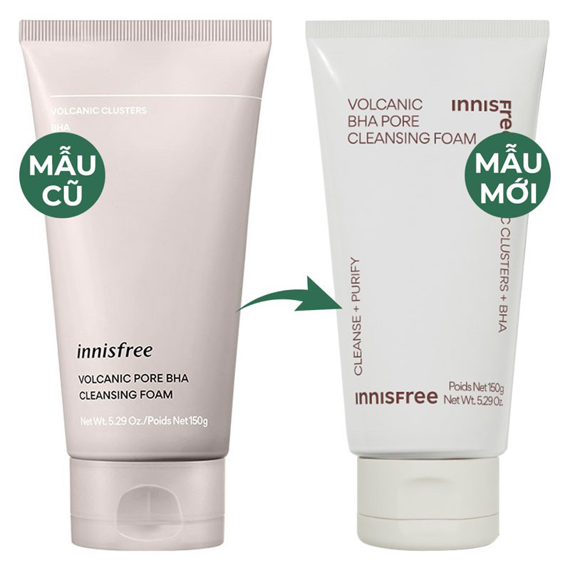 SỮA RỬA MẶT INNISFREE TRO NÚI LỬA (MẪU MỚI 2024)