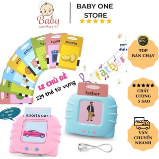 Máy đọc từ vựng tiếng anh cao cấp, máy đọc thẻ flashcard 224 từ vựng giúp bé học tiếng anh dễ dàng