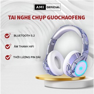Tai nghe chụp Guochaofeng 5.3, tai nghe bluetooth chống ồn, chống nước Ami official