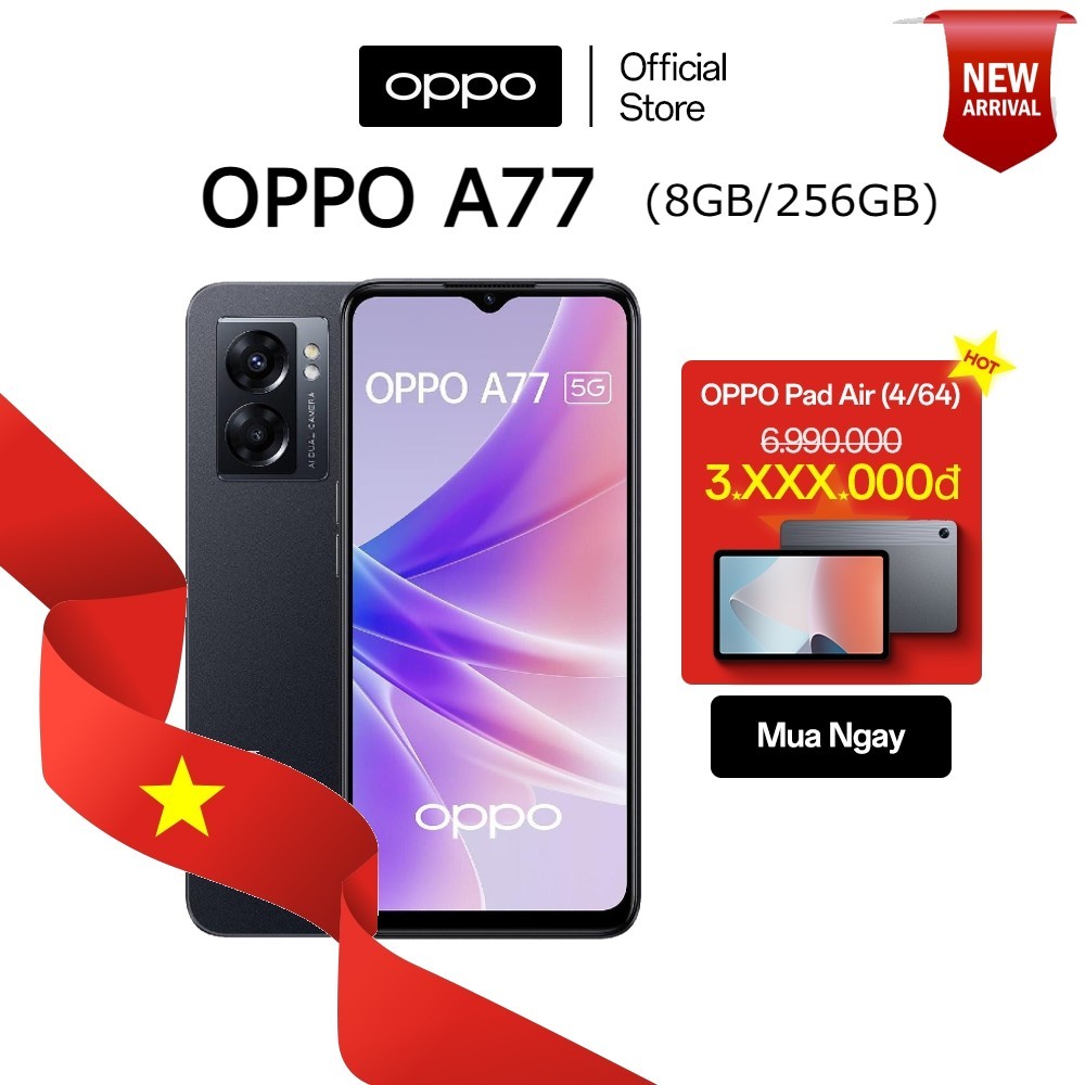 Điện thoại OPPO A77 5G (8GB/256GB) - Hàng chính hãng