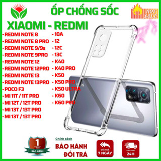 Ốp lưng Redmi A3 10A 12 12C 13C 14C Note 13 12 Turbo 9 9s 8 Mi 11T 12T 13T PRO K40 K50 K60 PRO ULTRA - Dẻo Trong