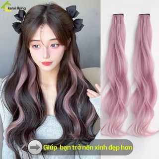 Kẹp tóc giả PIKUP, tóc giả Hàn Quốc, kẹp phím tóc giả dáng xoăn lơi hợp với đa dạng phong cách
