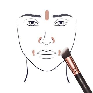 Cọ đánh nền tạo khối tán má hồng kem Zoeva 103 Defined Buffer (caphe)