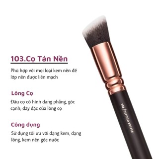 Cọ đánh nền tạo khối tán má hồng kem Zoeva 103 Defined Buffer (caphe)