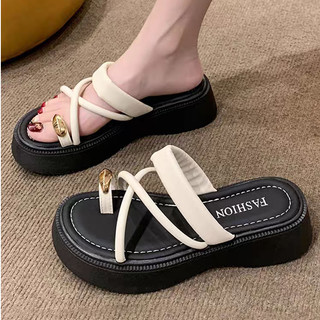 NEW Dép Nữ Đế Cao LÊ HL HẠT Bánh Mỳ 4P Xỏ Ngón Kẹp Tông đi chơi đẹp xinh thời trang trend mới đi biển hot